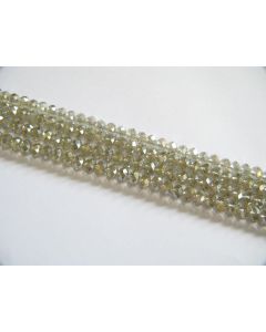 Brušeno staklo Rondele 6x4 mm ST045