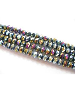 Brušeno staklo Rondele 8x6 mm ST059