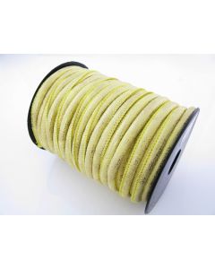 Štepana PU kožica 6mm - Yellow