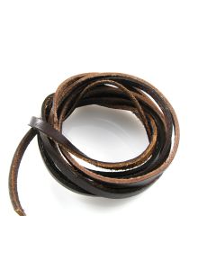 Prirodna koža 5x2mm-braon