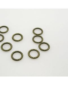 Ukrasna alka 8 x 1.5 mm- boja Antik bronza ( UKA107AM )