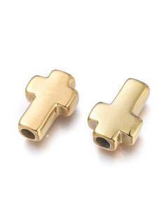304 Stainless Steel Razdelnik Krst 15x10 mm Gold/1kom...M274-075G