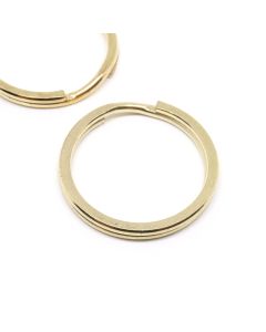 Dupla alka za priveske za kljuÄeve  30x3 mm- boja zlata   ( 10015008 )