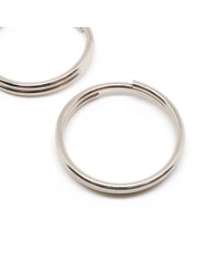 Dupla alka za priveske za ključeve  28x2 mm- boja inoxa   ( 10015012 )