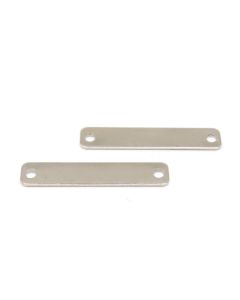 Konektor  20x4 mm, rupe oko 1 mm- boja inoxa  ( 1005012 )