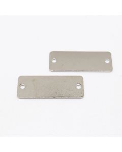 Konektor  20x8 mm, rupe oko 1 mm- boja inoxa  ( 1005013 )