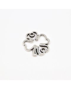 Konektor 13 x 12 mm, alke oko 1 mm- boja antik srebro ( 10055 )