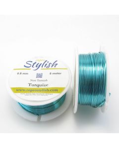 Posrebrena žica Turquise-Non Tarnish  0,8 mm.1020TUR-08