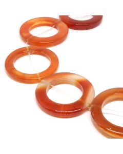 Prirodni Ahat perle alke 35-43 x 5mm-otvor oko 25mm ( 1103019 )