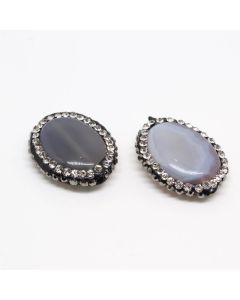 Ukrasna perla od Ahata 20 x 16 mm ( 113002 )