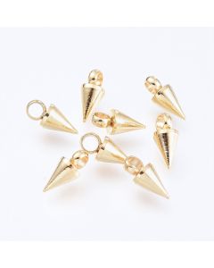 304 Stainless Steel Privezak Spike 7.5x3 mm/10 kom ...G214-47G-04