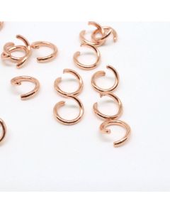 304 Stainless Steel Alke 0.4 x 6 mm- boja Rose Gold ( 201115 )