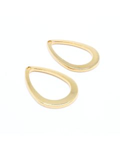 Privezak 304 Stainless steel  18x12x1 mm- boja GOLD ( 207041 )