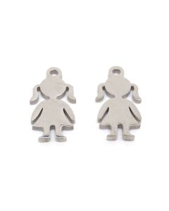 Privezak 304 Stainless steel  12x6 mm, rupa 1 mm  ( 207047 )