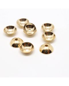 Kapice za perle 304 Stainless steel  6x2 mm, otvor 1 mm-boja zlata ( 209125 )