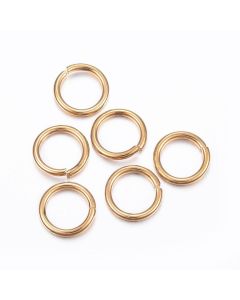 304 Stainless Steel Alke 1,2 x 6 mm- boja zlata ( 21109)