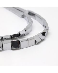 Hematit perle 6x6x2,5 mm, boja  metalik srebro ( 2131245 )