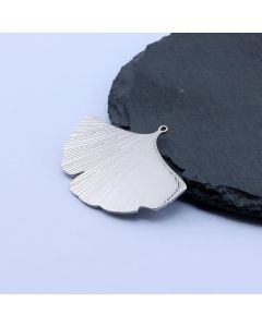 304 Stainless Steel Privezak Ginko 42x30 mm/1 kom ...26SS02-L-S