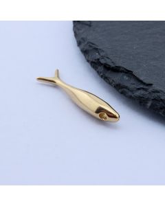 304 Stainless Steel Privezak Riba 25x9 mm/1 kom Gold IP...26SS04-A-G