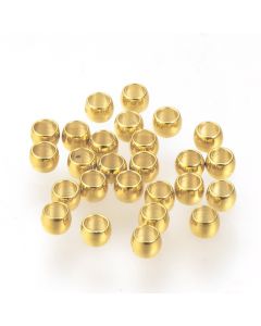 304 Stainless Steel Stoperi 2 mm Gold/50kom...R065-80G-02