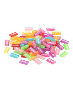Set sa Akrilnim perlama , mix boja i reči (FS000131)