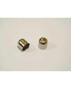 Metalni završetak sa rupom 10x10mm , boja inoxa (302S)