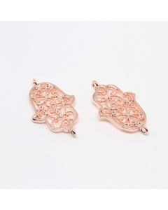 Konektor Fatimina ruka pozlata Rose Gold 24x15 mm (  331002 )
