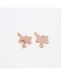 Privezak Puzle Rose Gold 12x10 mm ( 331008 )