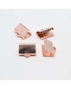 Završetak za traku od mesinga, pozlata u boji  Rose Gold 6 mm (  331020 )