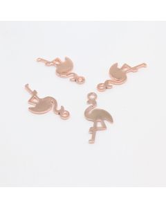 Privezak Flamingo  Rose Gold 17x10 mm (  331023 )