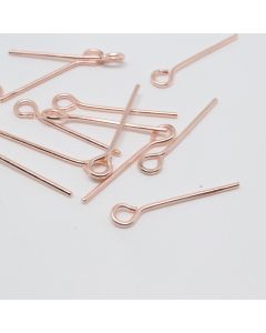 Igle sa omčom 25 mm, pozlata Rose Gold ( 331047 )