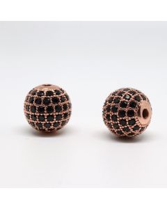 Perla 10 mm pozlata+CZ  Rose Gold  (  331076 )