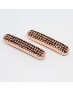 Perla 28x5 mm pozlata Rose Gold + CZ cirkoni ( 331082 )