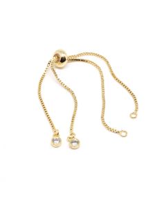 Osnova za narukvicu pozlata Yellow Gold+CZ (  332008 )