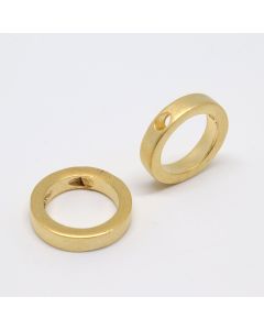 Perla mat pozlata Yellow gold 14x3 mm...P-332033