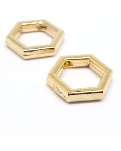 Privezak 14x14x3 mm, rupa oko 2 mm- 18K pozlata  (  332089 )