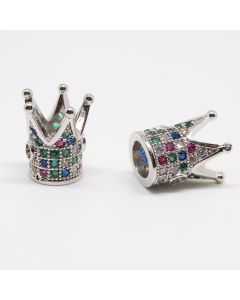 Perla Kruna 12x10 mm Rodijum+CZ ( 333003 )