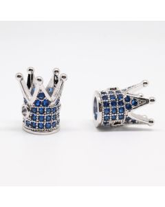 Perla Kruna 12x10 mm Rodijum+CZ    (  333004 )