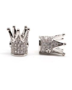 Perla Kruna 12x10 mm Rodijum+CZ    (  333006 )
