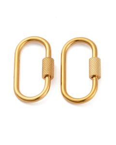 304 Stainless Steel Kopča 21x11 mm Gold/1kom...K192-01G-A
