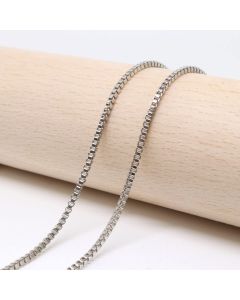 Metalni  lanac 1.5x1.5 mm, boja inoxa   ( 501012 )
