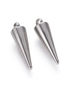 304 Stainless Steel Privezak Spike 18x5mm/5 kom ...G214-47P-01