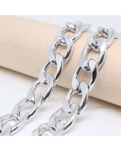 Aluminijumski lanac 18x12 mm, žica 3 mm - boja srebra ( 6020018 )