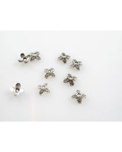 Metalne Kapice za perle 8mm, boja antik srebra (852)