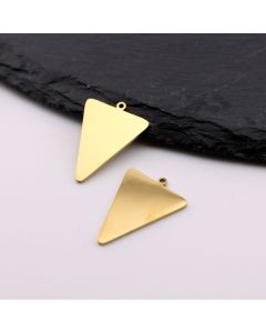 Stainless Steel privezak Gold  17x23 x1 mm, rupa 2mm (23SSK01AG)