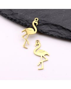 Stainless Steel privezak Gold 12x25x1mm, rupa 2mm (23SSK16EG)