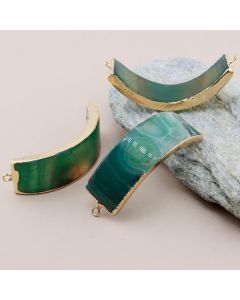 Konektor prirodni kamen Ahat 51x16 mm...26KP07-G