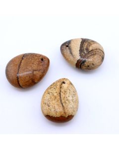 Privezak prirodni kamen Pejzažni Jaspis -Suza 18*23 mm ...25KP05-04