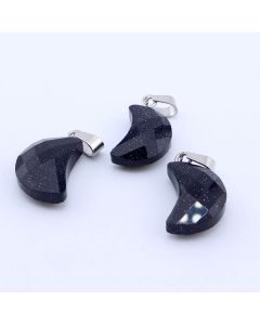 Privezak sintetički kamen  Mesečeva Reka- Moon 10*16 mm Faset...25KP09-09