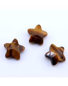 Privezak prirodni kamen Tigrovo Oko - Star 14*14 mm Faset...25KP10-04